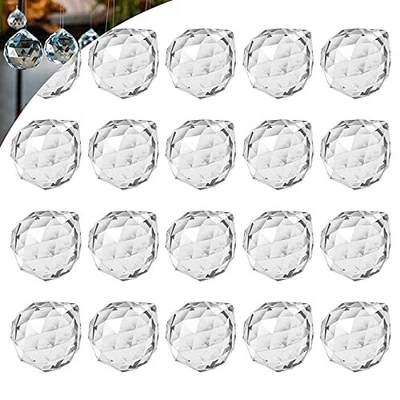 £12.99 • Buy 20pc Crystal Ball Prism Pendant Glass Chandelier Hanging Pendant Hanging Pendant