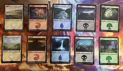 Magic The Gathering MTG Lord Of The Rings Basic Land Set - NM Non-Foil • $3