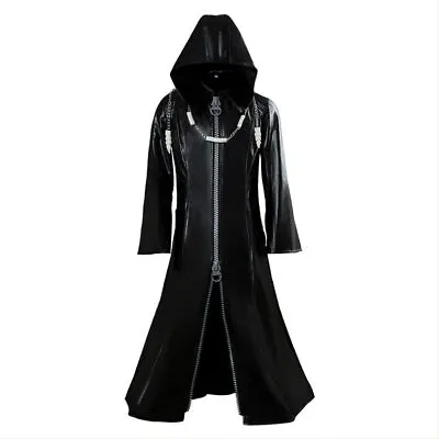 Kingdom Hearts Cosplay Organization XIII 2-WAY-BIG-ZIPPER Costume Coat Jacket • $60.45