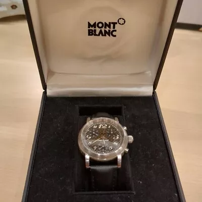 MONTBLANC Meisterstück Men's Watch Quartz Black Dial Analog Third Party Belt • $687.03