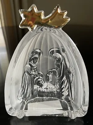 Mikasa Golden Stars Nativity Lead Crystal Mary Jesus Joseph Made In Germany Nib • $11.99
