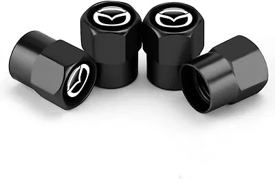 For Mazda Logo Emblem Wheel Tyre Valve Stems Air Dust Cover Screw Caps • $6.99