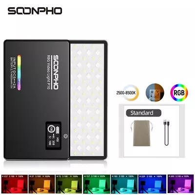 Soonpho P10 RGB Light Panel On-Camera Light Full Color Output Video Light • $41.89