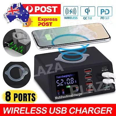 $43.95 • Buy USB Charger Quick Charging Multi Port Charger Station Wireless USB Charging HUB