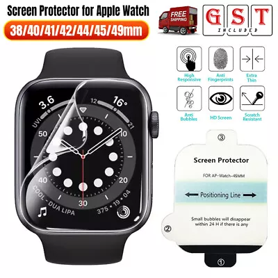 38/41/40/42/44/45/49mm Screen Protector For Apple Watch IWatch Series 7 6 5 4 3 • $2.23