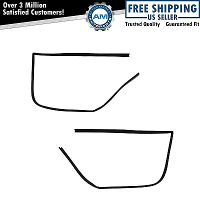 Window Run Channel Weatherstrip Rubber Seal Set Of 2 For 79-96 Chevy GMC Van • $56.15