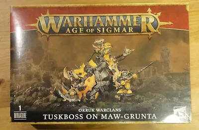 Warhammer Age Of Sigmar Orruk Warclans Tuskboss On Maw-Grunta GAW89-81 • $68