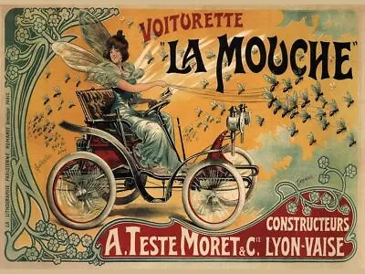 Vintage French Motor Car Advertisement Retro Metal Wall Plaque Art Sign Garage • £4.99