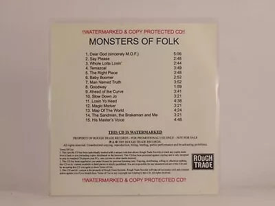 MONSTERS OF FOLK DEAR GOD/SAY PLEASE (539) 15 Track Promo CD Album White Sleeve • $9.88