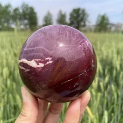 1.56LB Natural Mookaite Jasper  Quartz Hand Carved Ball Crystal Sphere Mineral • $71.91