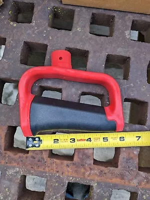 Red D Shaped Plastic Grip Handle Replacement Drill - Over Molded Soft Rubber • $8.99