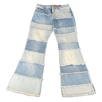 Zana Di Jeans Womens 11 Patch Work Y2k Boho 90's Hong Kong • $49