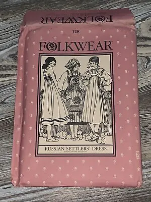 Vtg Folkwear Russian Settlers’ Dress 128 Sewing Pattern UNCUT • $14