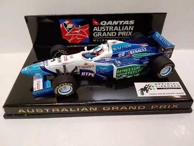 1/43 MINICHAMPS BENETTON J ALESI F1 QANTAS MELBOURNE AUSTRALIA In Plastic Case • $95