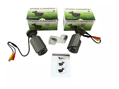 2 X QVIS Labs PP400 CCTV Cameras Model MP40-600-FG Untested Charity Listing • £34.99