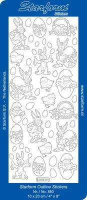 Easter Theme Self Adhesive Peel Off Stickers Card Making Crafting Hobby - 880 • £1.95