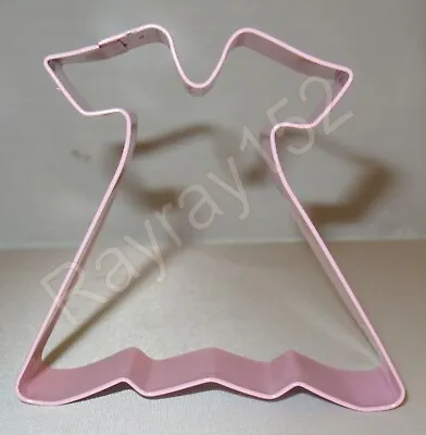 Eddingtons Metal Pink Dress Princess Cookie Pastry Biscuit Cutter 8cm C71 • £2.06