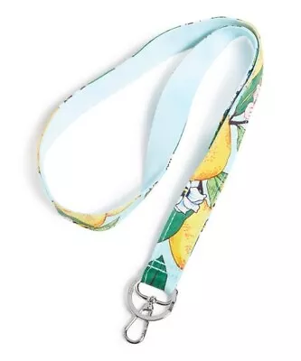 Vera Bradley Wide Lanyard Lemon Grove Floral NWT For Zip ID Case • $14.24