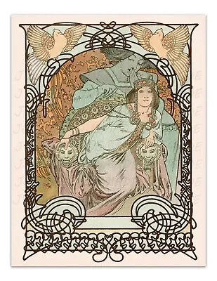 Ilsee Princesse De Tripoli 1897 By ALPHONSE MUCHA -Unframed- Premium Art Print • $10.95