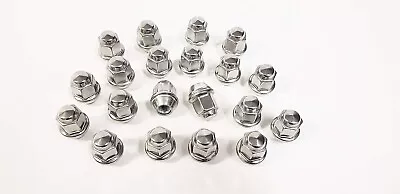 20 Pack 1/2 Inch Lug Nuts Stainless Steel Capped For Aluminum Trailer • $18.97