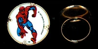 1977 Amazing Spider-Man Marvel Comics Ring Vending Machine Prize John Romita Art • $9.99