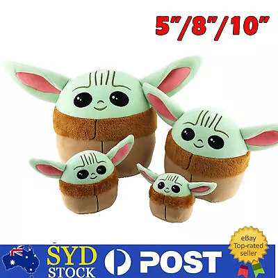 Cute Baby Yoda Plush Doll Kids Gift Plushie Stuffed Pillow Grogu Mandalorian Toy • $17.99