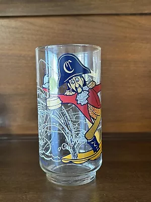 Vintage 1977 McDonalds CAPTAIN CROOK McDonaldland Action Series Drinking Glass • $7