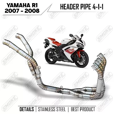 2007-2008 Fit Yamaha YZF R1 Exhaust Header Only Motorcycle Link Pipe • $350