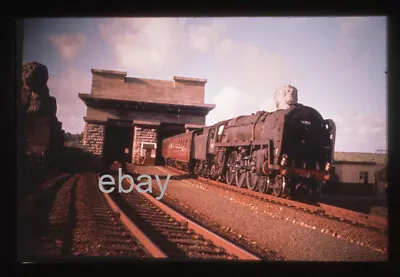 35mm Slide-BR Britannia 70024 At Menai Bridge W/ 14:50 Holyhead - Crewe 11.10.61 • £1.99