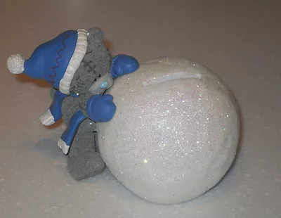 Me To You Money Box Resin Bear Glitter Snow Ball Piggy Bank  Tatty Teddy • £9.99