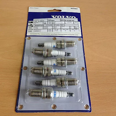 Genuine Volvo Spark Plugs 960 S80 6 Cylinder T6  3.0  2.8  2.9  8642661  • $33.08