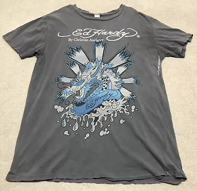 Ed Hardy By Christian Audigier Men's Plus Size Graphic Print Tee T-Shirt VTG • $47