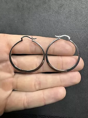 5g Vintage Sterling Silver 925 Hoop Earrings Jewelry Lot P • $6.60