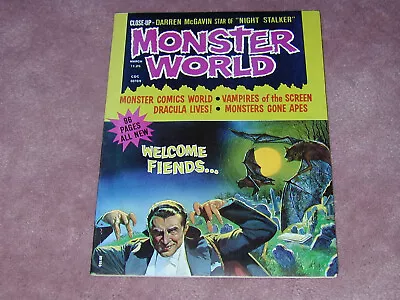 MONSTER WORLD # 1 Magazine By Mayfair Publications FREE SHIPPING USA • $22