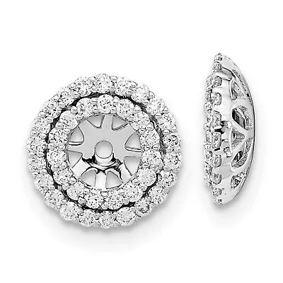 $589.99 • Buy 14k White Gold Diamond Earring Jackets