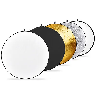 Neewer 32-Inch 80CM Portable 5 In 1 Collapsible Round Multi Disc Light Reflector • $27.49