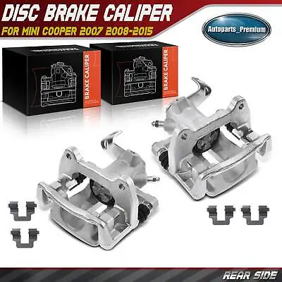 2x Rear Side Brake Calipers W/ Bracket & Metal Piston For Mini Cooper 2007-2015 • $95.99