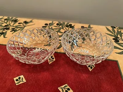 Vintage Lenox Crystal Faceted Diamond Pattern Bowl Set • $15