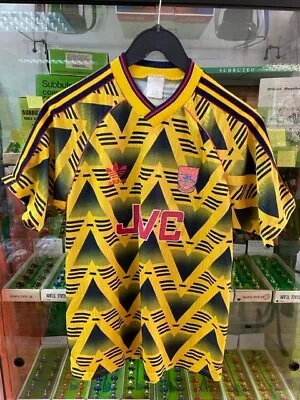 £274.99 • Buy Arsenal Adidas Away Shirt 1991-1993 Bruised Banana Original Retro Size 38-40 Med
