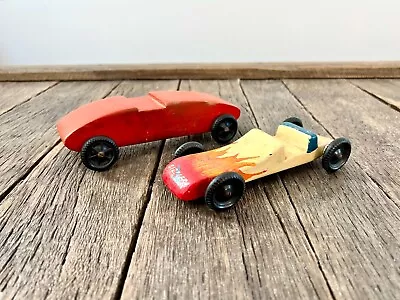 2 Vintage Pinewood Derby Car - 7  Boy Scout Pinewood Derby Cars • $42.99