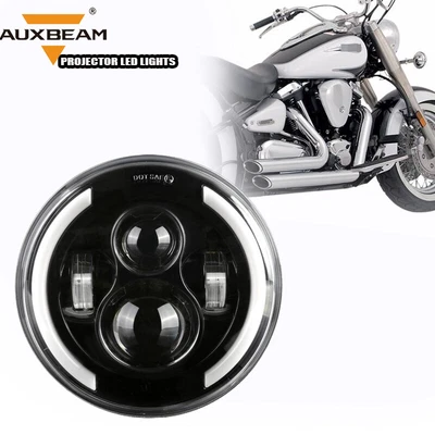 $36.99 • Buy AUXBEAM 7  LED Headlight DOT Fit Yamaha V-Star XVS 650 950 1100 Classic Stryker