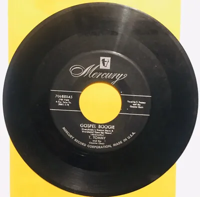 T. Tommy And The Chanter Choir - Thank You Lord / Gospel Boogie - Vinyl 45rpm • $2.50