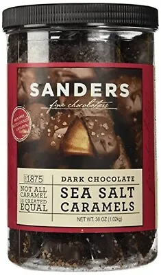 $21.55 • Buy Sanders Dark Chocolate Sea Salt Caramels 36 OZ