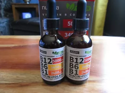 Vitamin B12 Liquid Drops Vitamin B Complex Vegan B12 Sublingual 5000mcg • $18