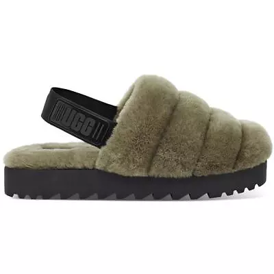 Ugg Womens Super Fluff Shearling Cozy Slingback Slippers Shoes BHFO 0672 • $79.99