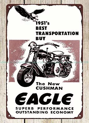 1951 Eagle Transportation Automobile Metal Tin Sign House Decoration • $15.86