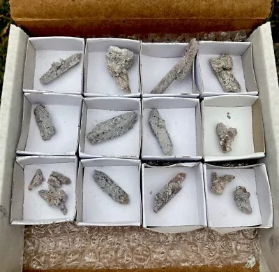 15 PCS Lot TOPAZ & BIXBYITE Crystal Rhyolite Mineral Flat - Thomas Range UTAH • $38.97