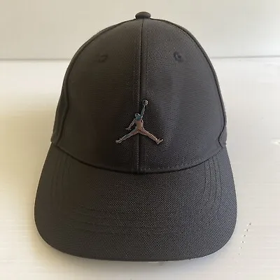 Nike Air Jordan Jumpman - Classic Black Youth Hat / Cap - Chrome Emblem • $39.95