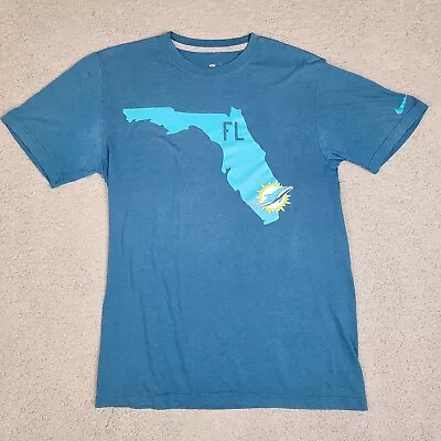 $5.20 • Buy Miami Dolphins T-Shirt Men's Medium Nike NFL Team Apparel Florida