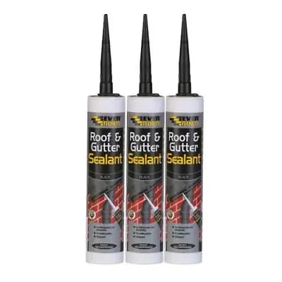 £11.99 • Buy Everbuild Roof And Gutter Waterproof Adhesive Sealant Black Pack Of 3, 6 & 12 **